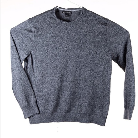 Banana Republic Men's Gray Knit Crewneck Pullover Sweater Size Large - Picture 1 of 7